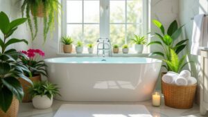 bathroom garden tub decor