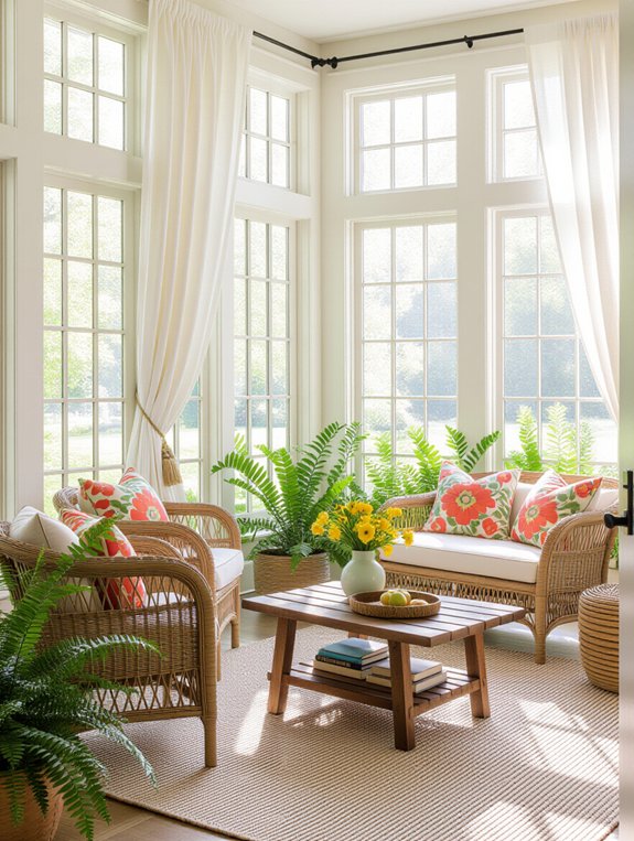 brighten your sunroom space