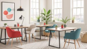 chic bedroom study tables