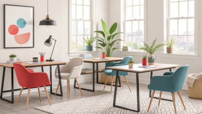 chic bedroom study tables