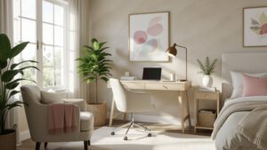chic bedroom workspace ideas