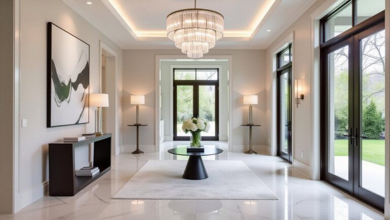 contemporary elegant entrance designs