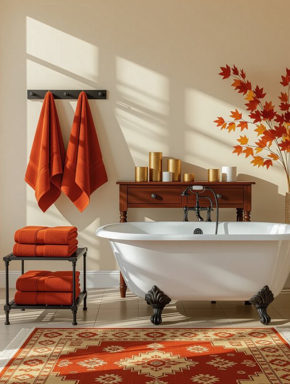 cozy fall bathroom colors