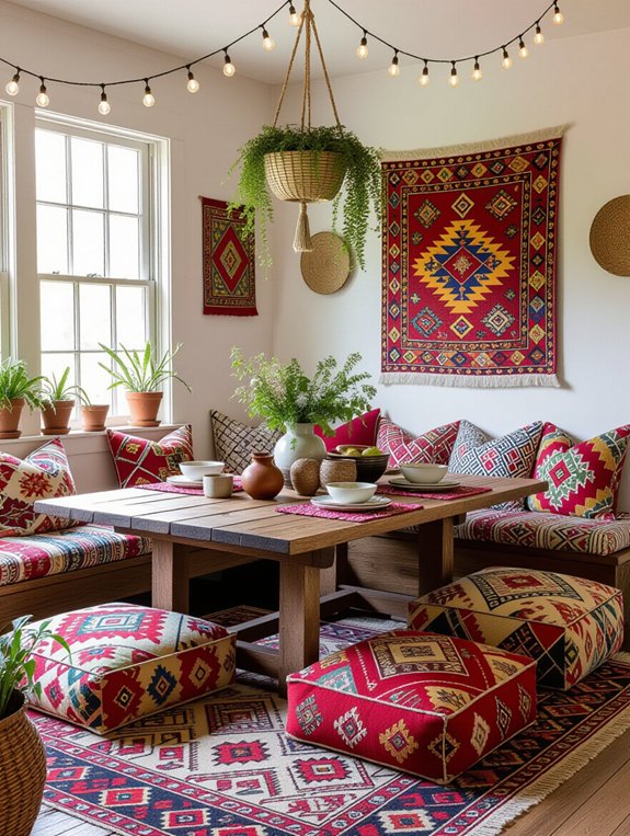 cozy floor cushion nooks