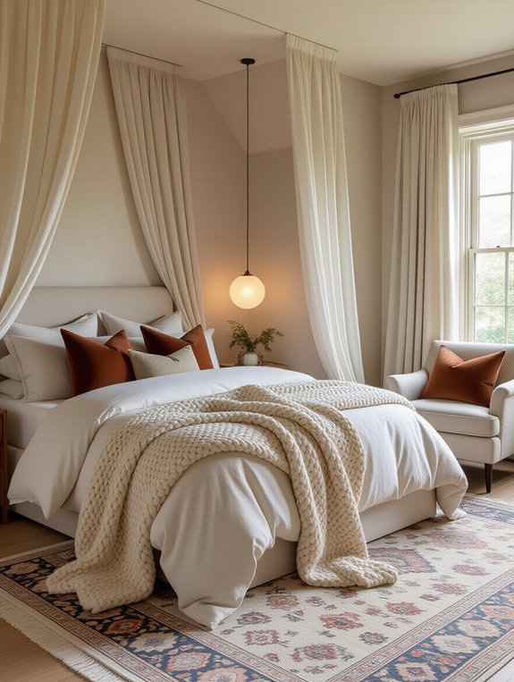 cozy layered textile elements