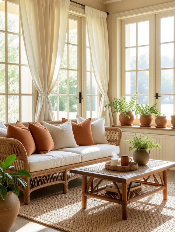 cozy sunroom color palette