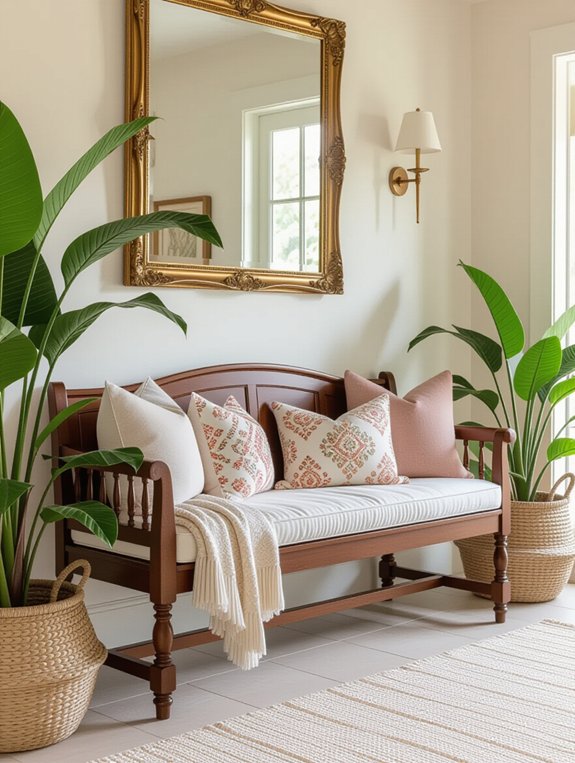 custom stylish bench cushions