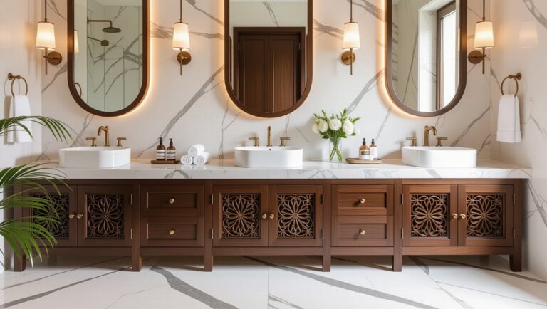 elegant bathroom sink cabinetry