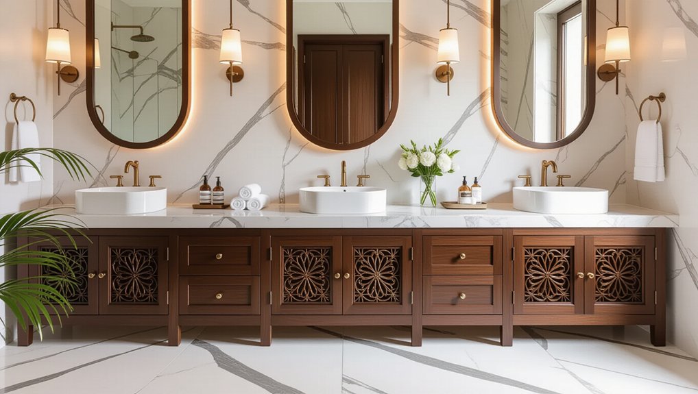 elegant bathroom sink cabinetry