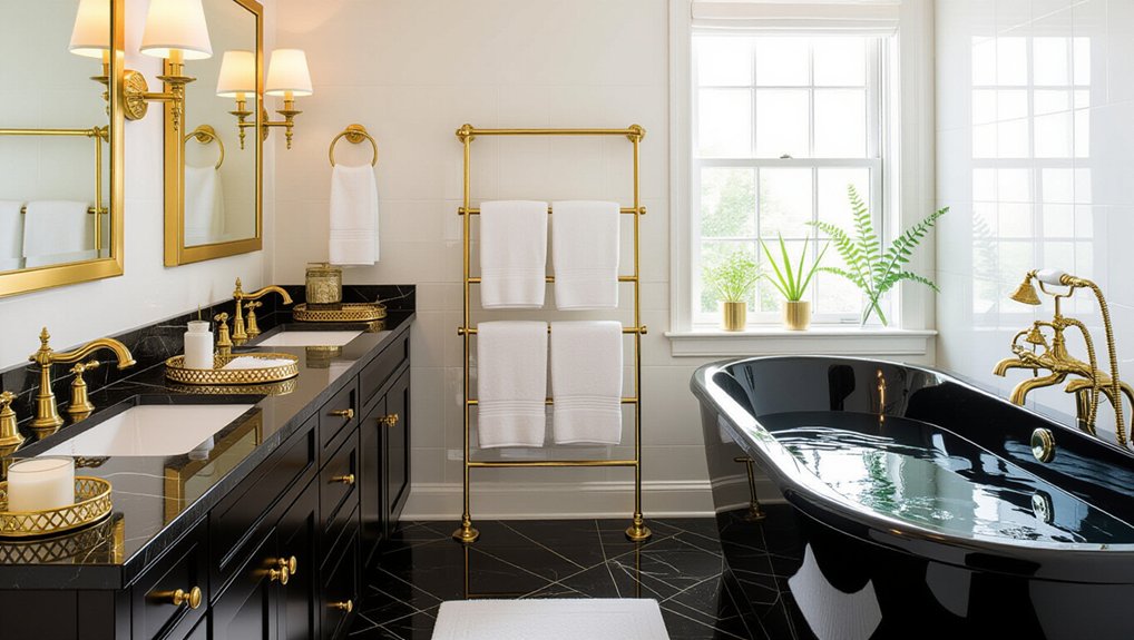 elegant black gold accents