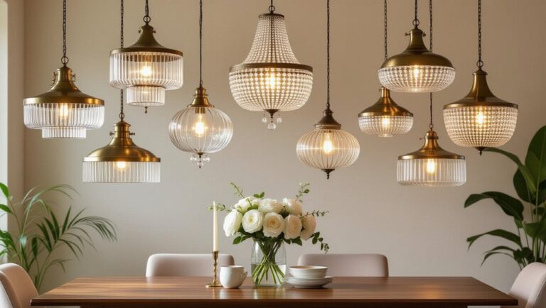 elegant dining room lighting