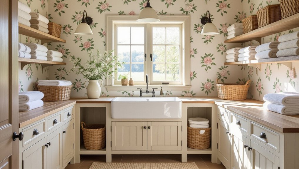 elegant rustic laundry spaces