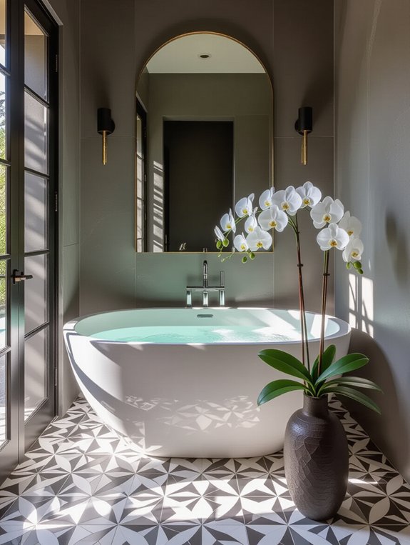 elevate bathroom with artwork