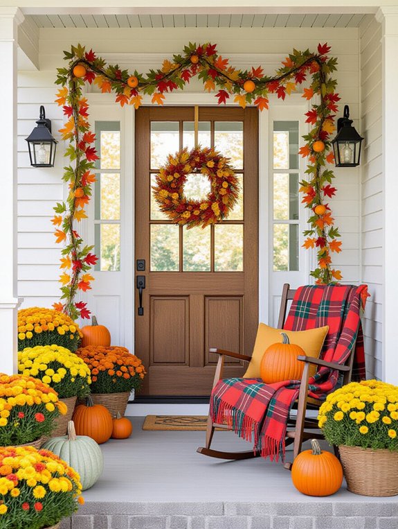 festive fall banner decoration