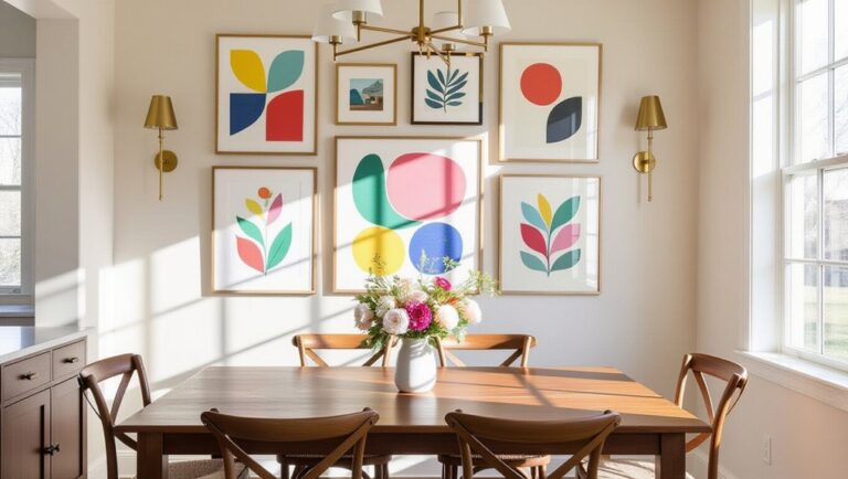 gallery wall dining inspiration