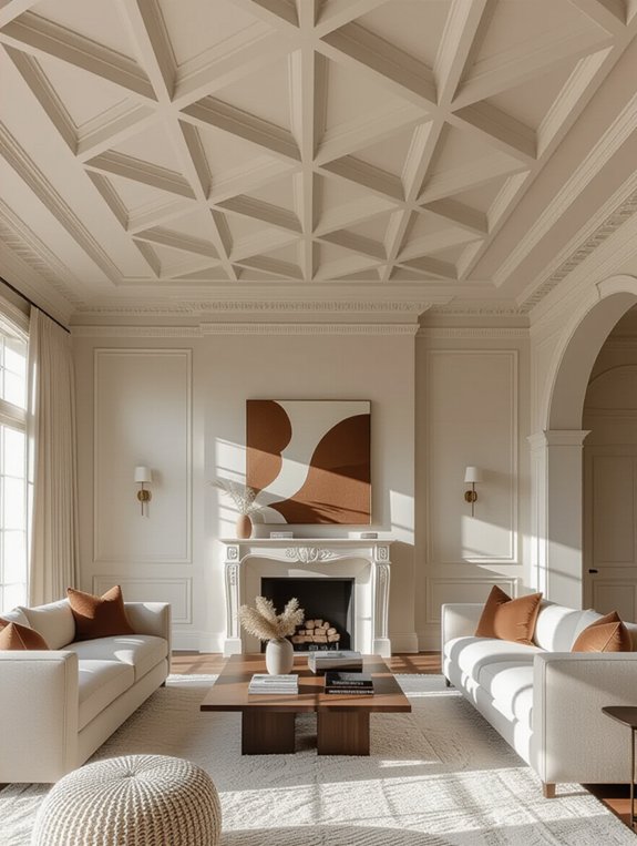geometric ceiling design styles