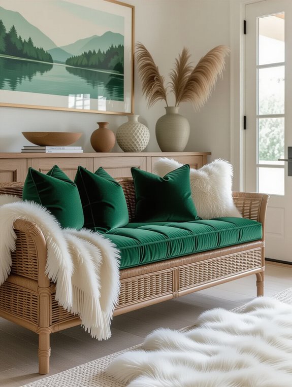 layered textures for entryway