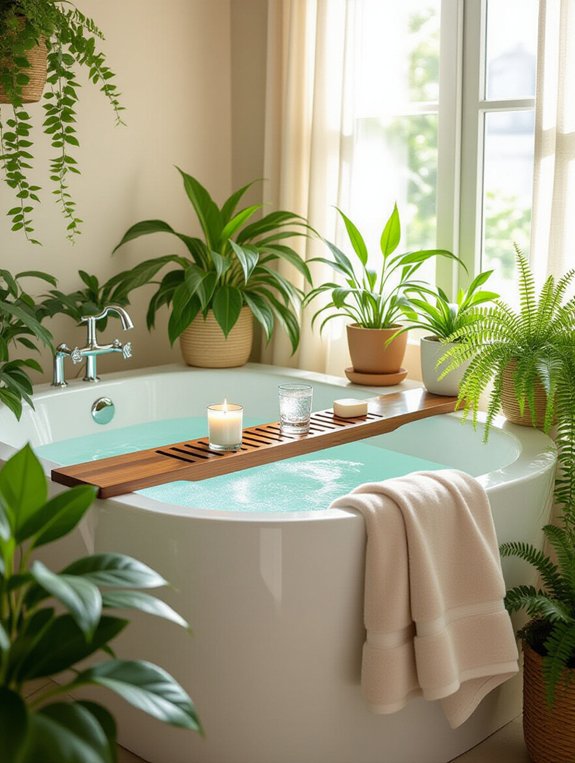 luxurious bath experience organized