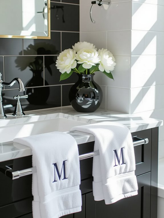 monogrammed towels for personalization