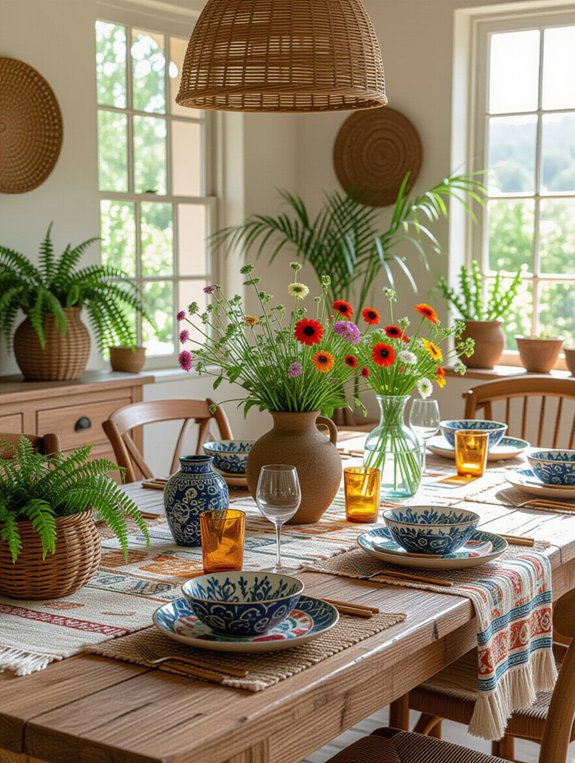nature inspired dining decor ideas
