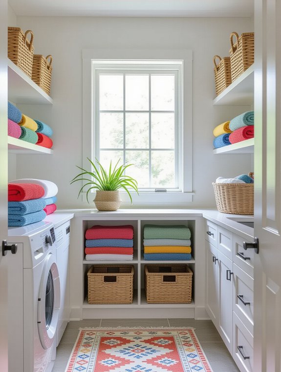 personalized decorative laundry space