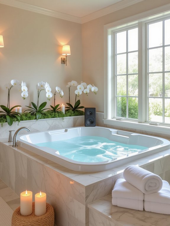 relaxing sound system setup