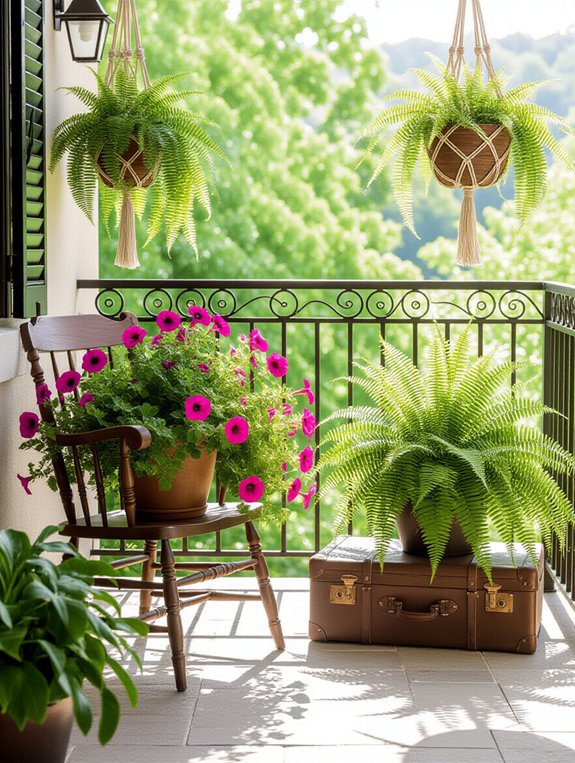 repurposed furniture as planters