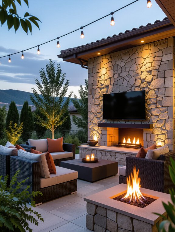 rustic stone wall charm