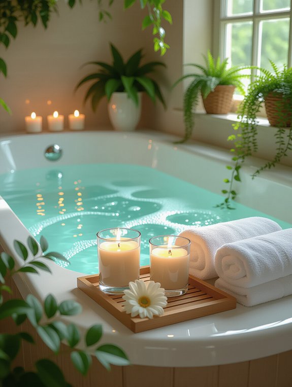 scented candles create tranquility