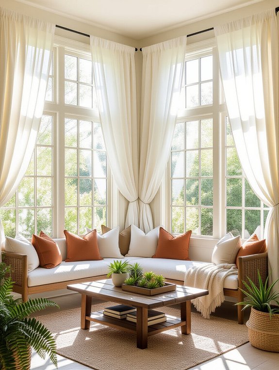 sheer curtains for natural light