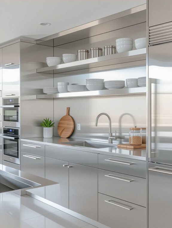 sleek durable easy maintenance cabinets