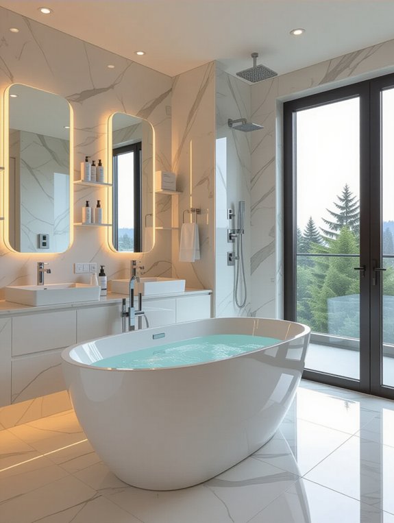 smart bathroom technology features