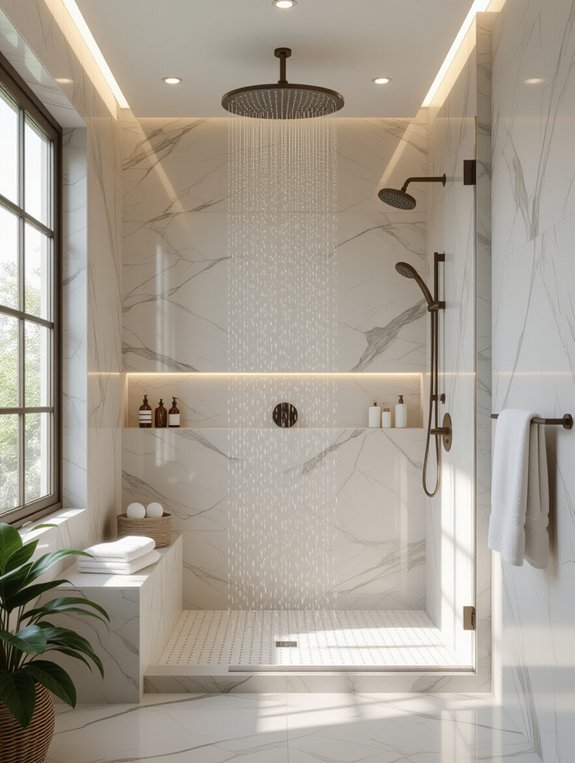 spa like walk in showers