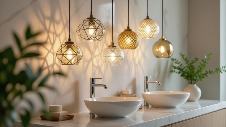 stylish bathroom pendant lighting