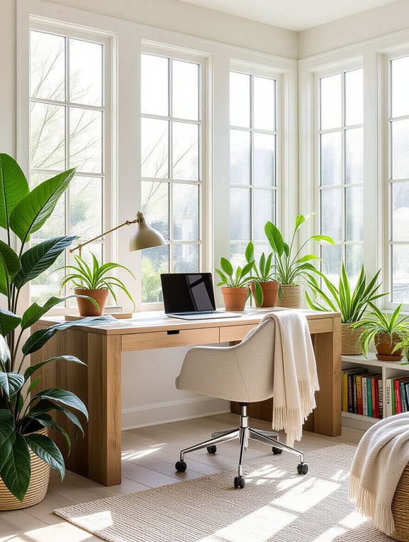 sunroom workspace design ideas