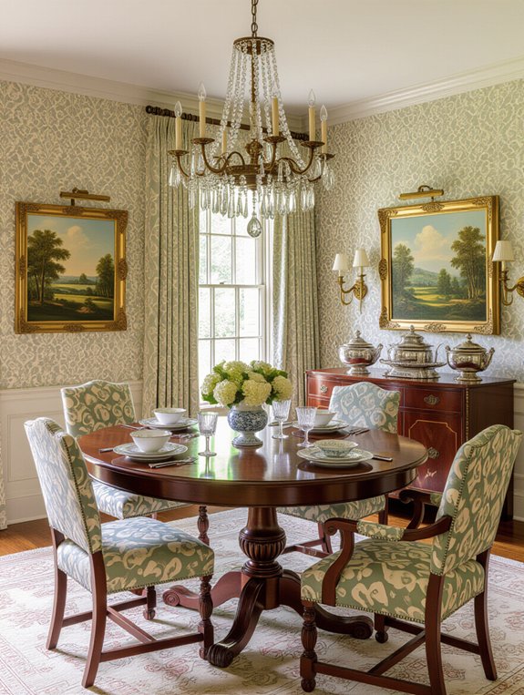timeless traditional dining accents