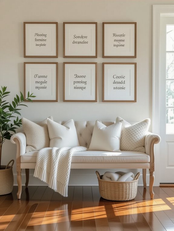 uplifting entryway quote prints