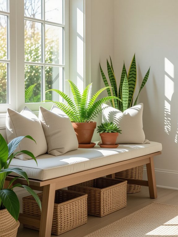 vibrant potted plant decor