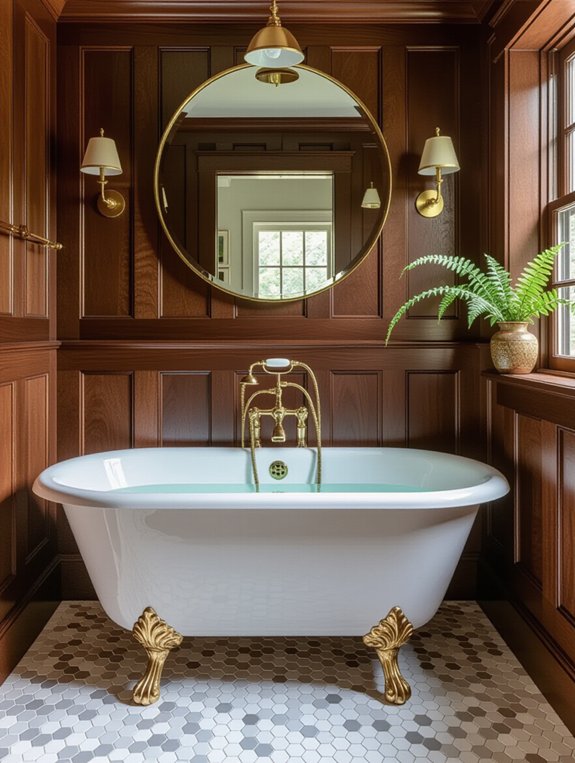 vintage charm in bathrooms