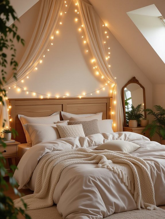 whimsical string lights ambiance