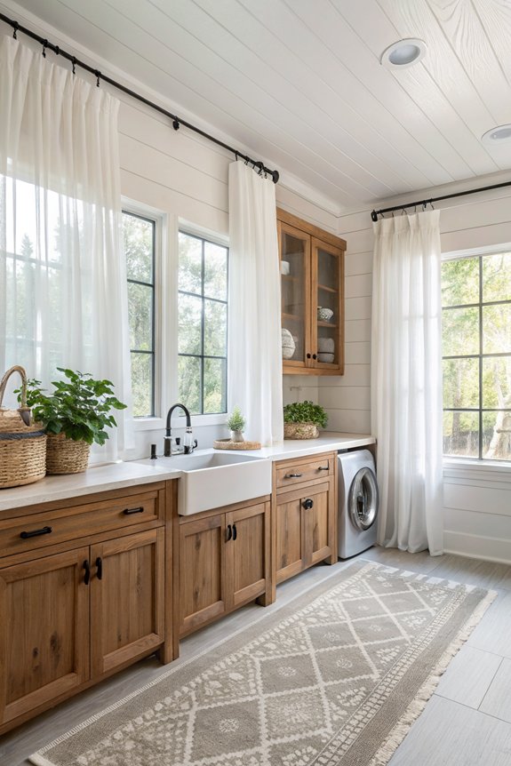 brighten laundry room naturally