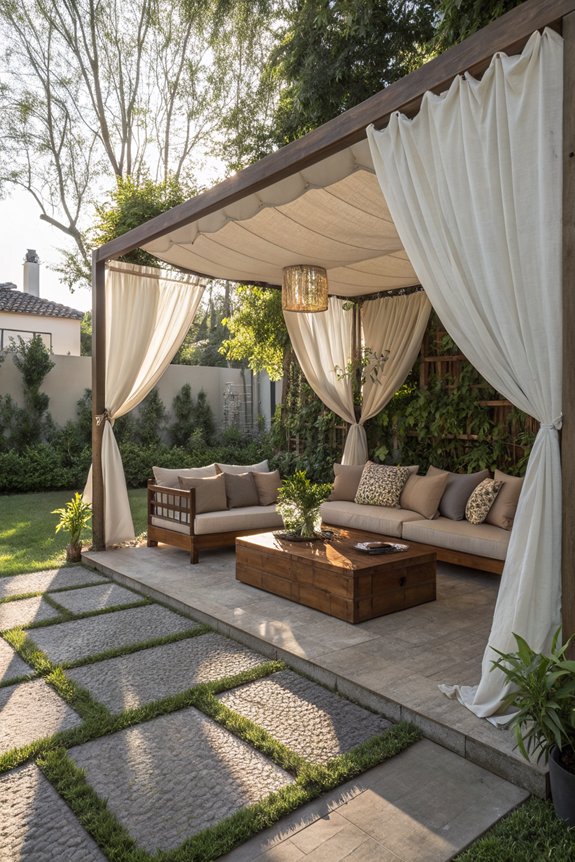 canopy seating for elegance