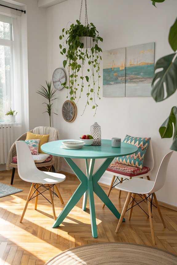 colorful dining table ideas