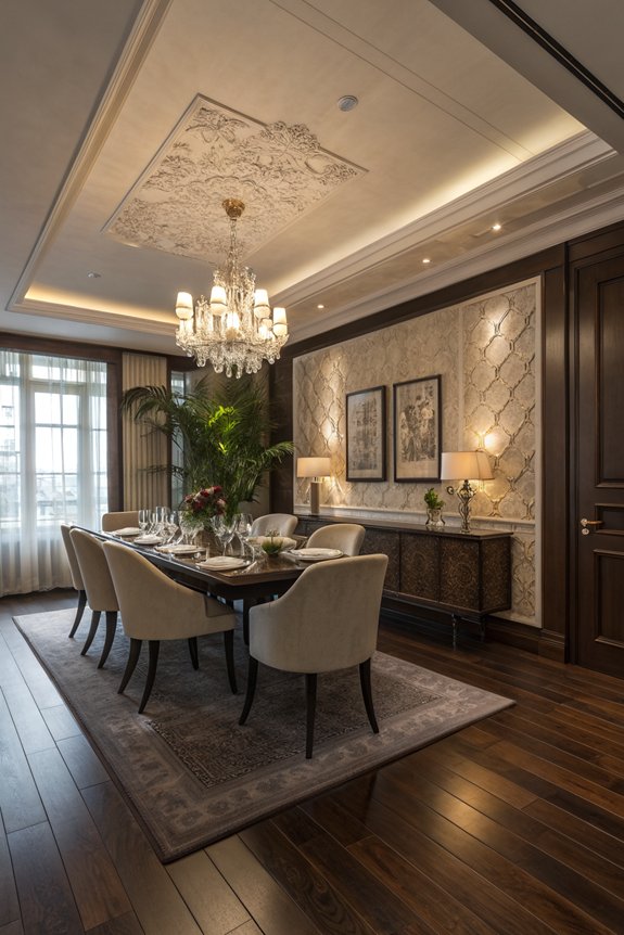 cozy atmosphere with dark floors