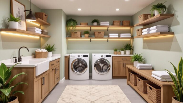 cozy basement laundry transformations