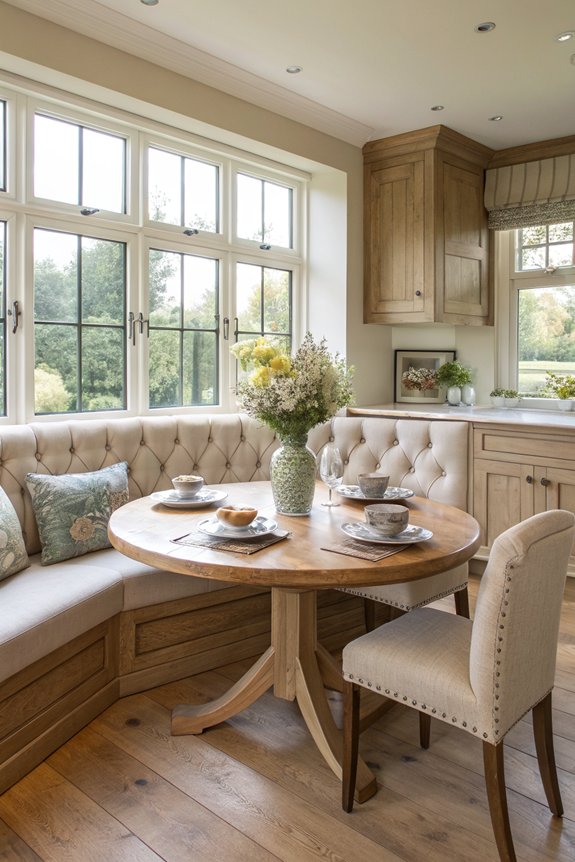 cozy intimate breakfast nook