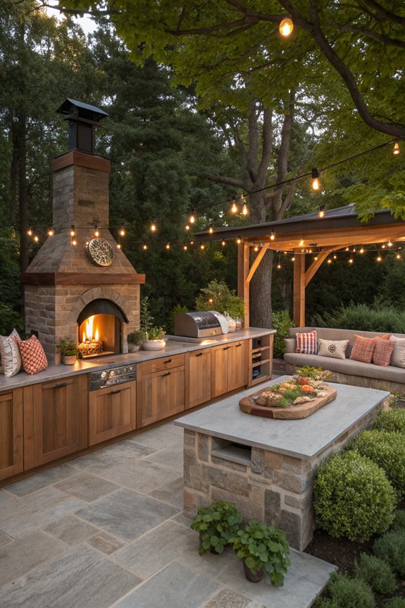 cozy outdoor gathering spot