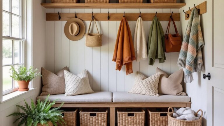 cozy small mudroom designs