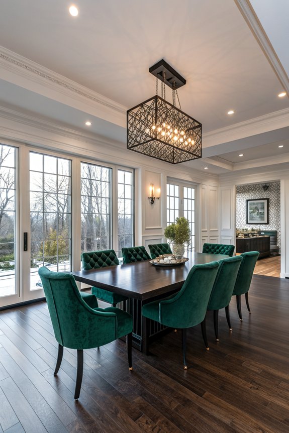 dark floors light furniture