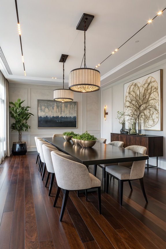 dark floors modern minimalism